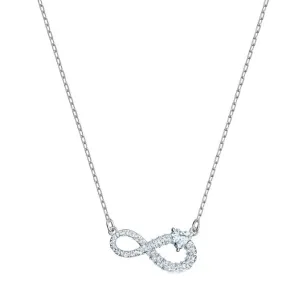 Swarovski Infinity Necklace White Rhodium Plated 5538102