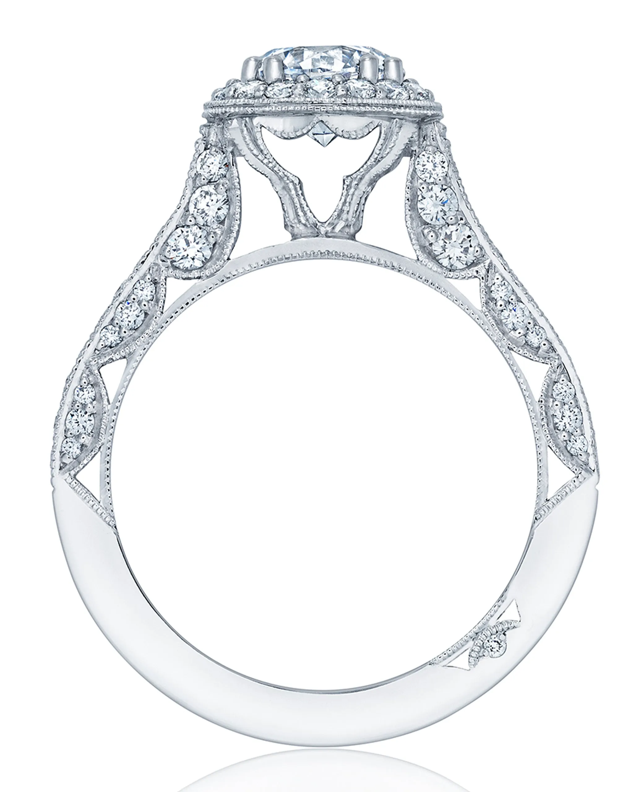 Tacori Classic Crescent Engagement Ring HT2550 RD6.5W