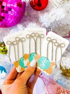 Taylor Shaye: Lina Bow Drop Earrings