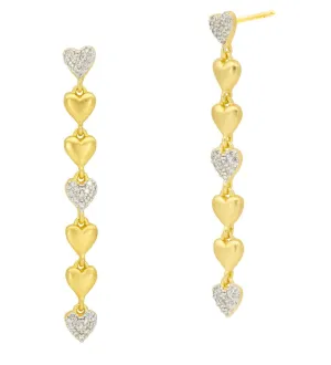 THE LOVE COLLECTION  From the Heart Linear Earring