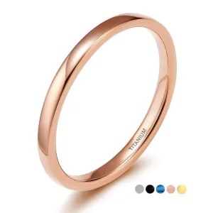 Thin & Simple Titanium Ring