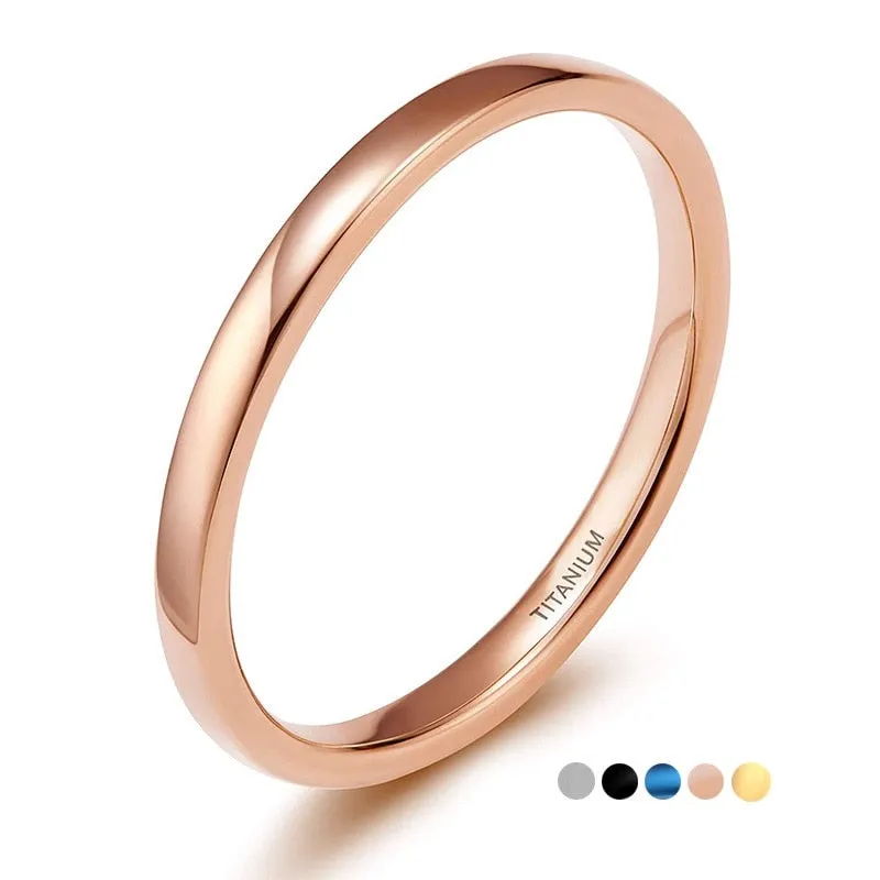 Thin & Simple Titanium Ring