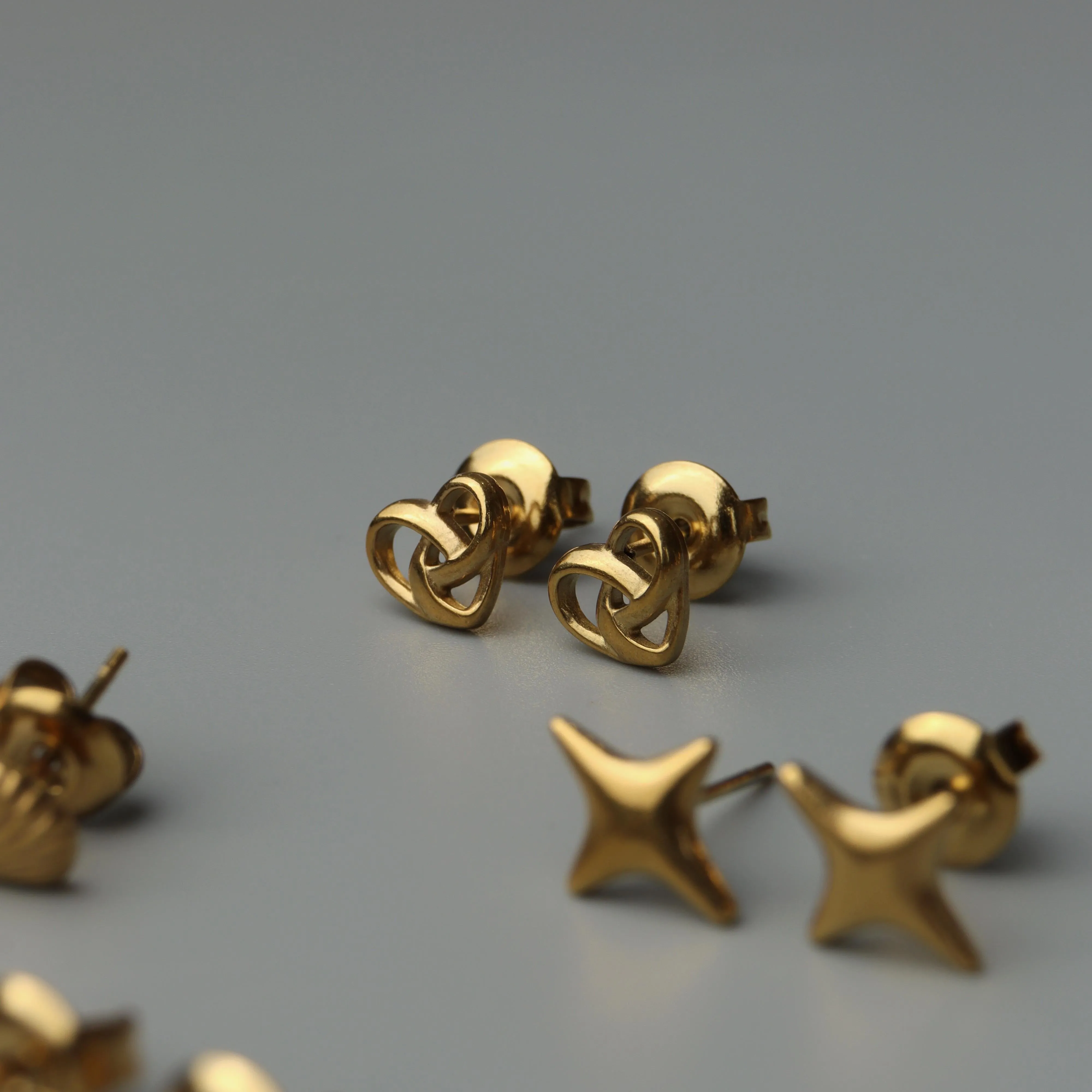 Thin Piercing Unique Shape Stud Earrings Collections