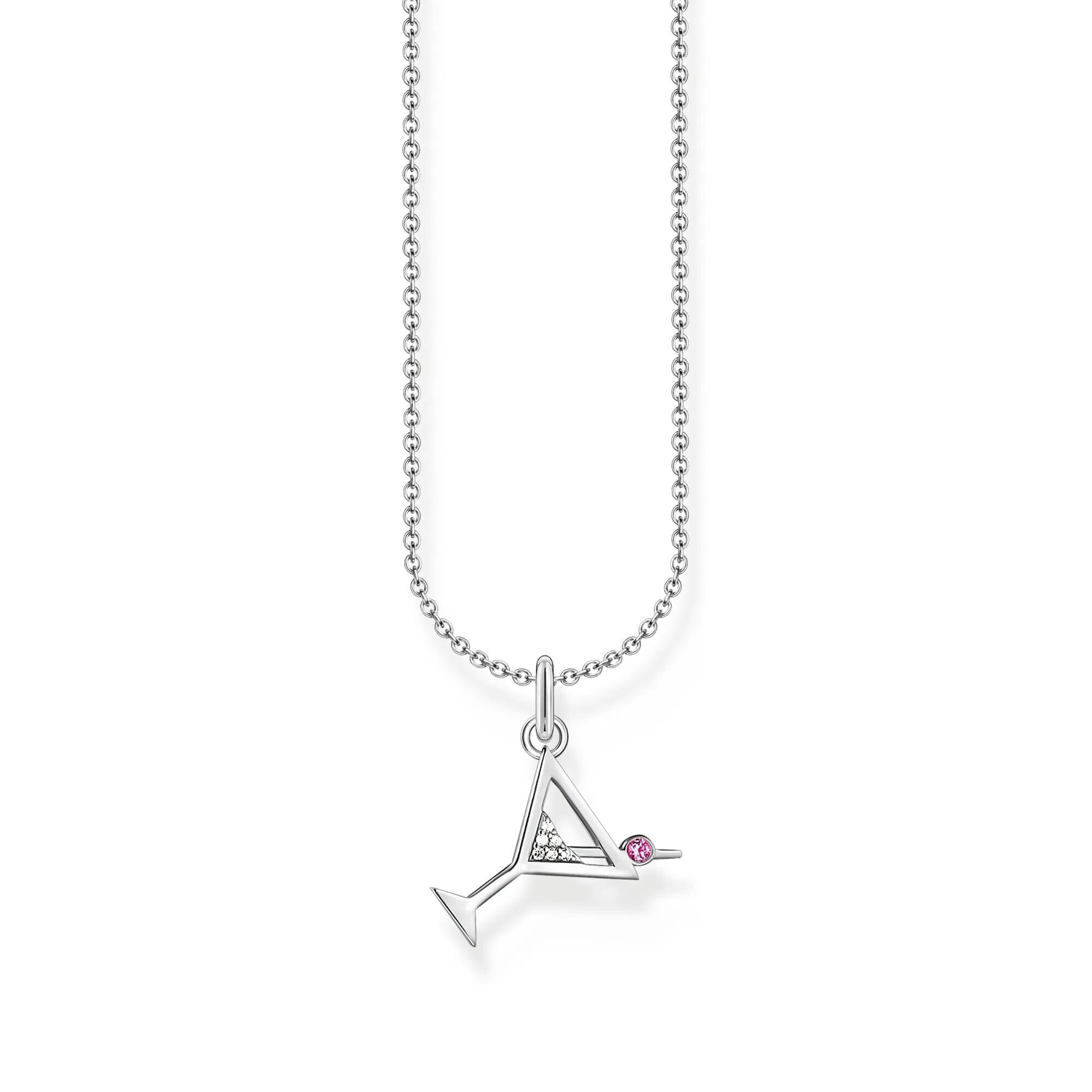 THOMAS SABO Necklace with cocktail glass pendant - silver