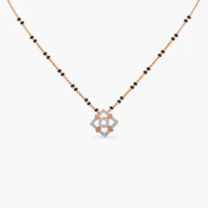 Timeless CZ Charm Silver Mangalsutra