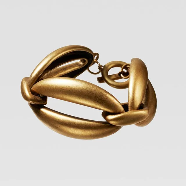 Trendy Gold Chain Link Bracelet