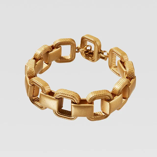 Trendy Gold Chain Link Bracelet