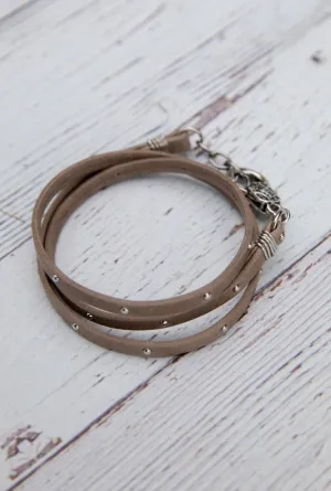 Triple Wrap Leather Bracelet
