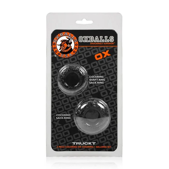 Truckt 2 Piece Cockring Set Black