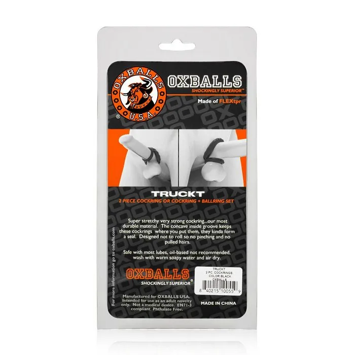 Truckt 2 Piece Cockring Set Black