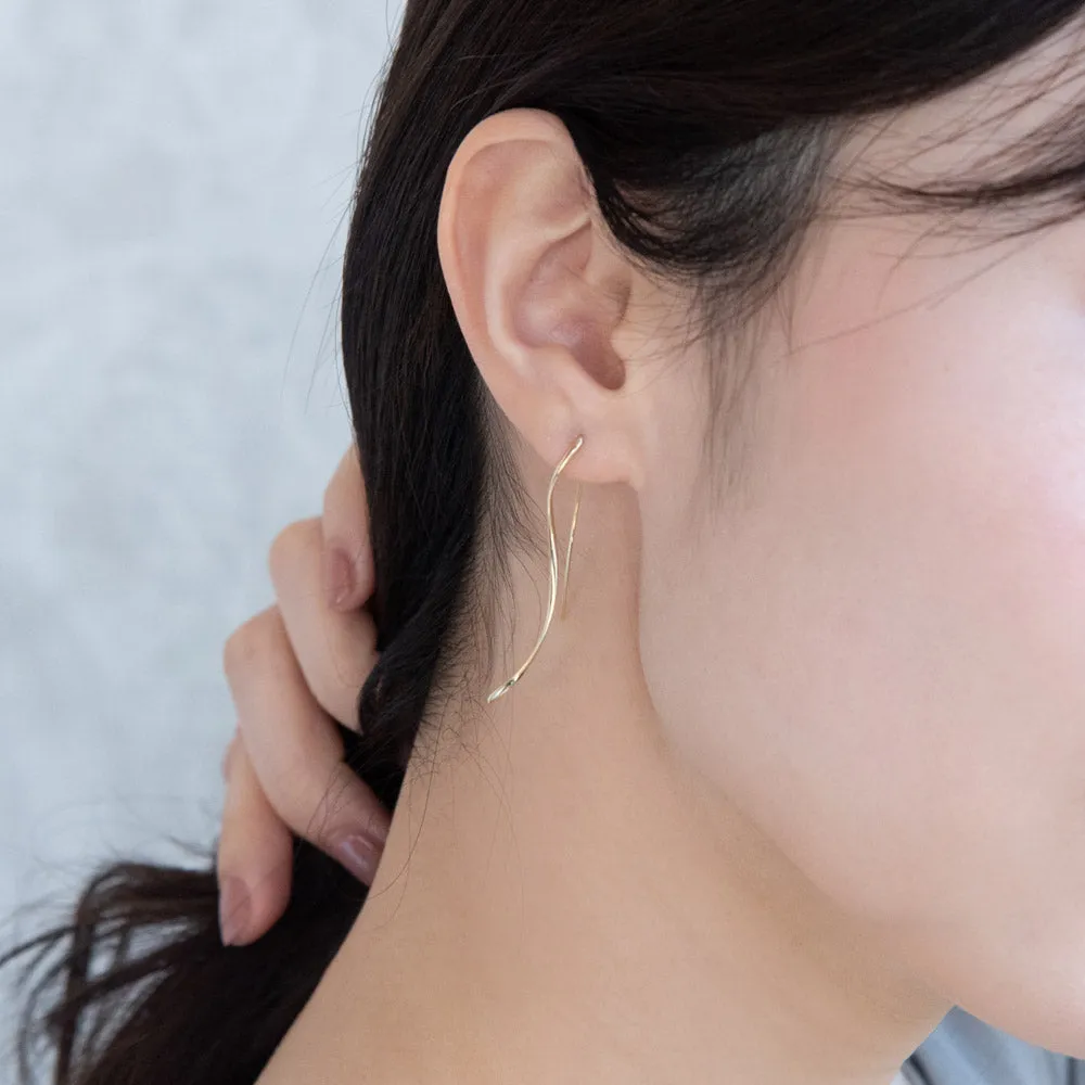 Twist Thread Through Earrings
