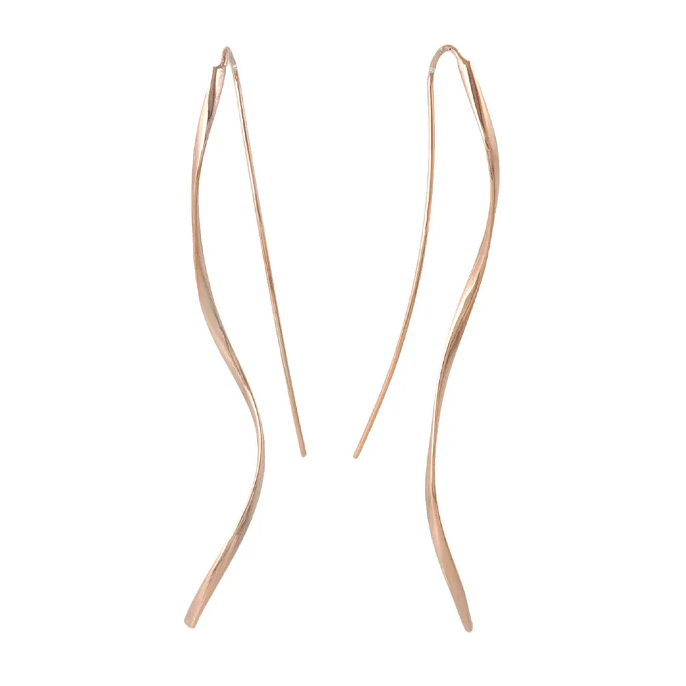 Twist Thread Through Earrings