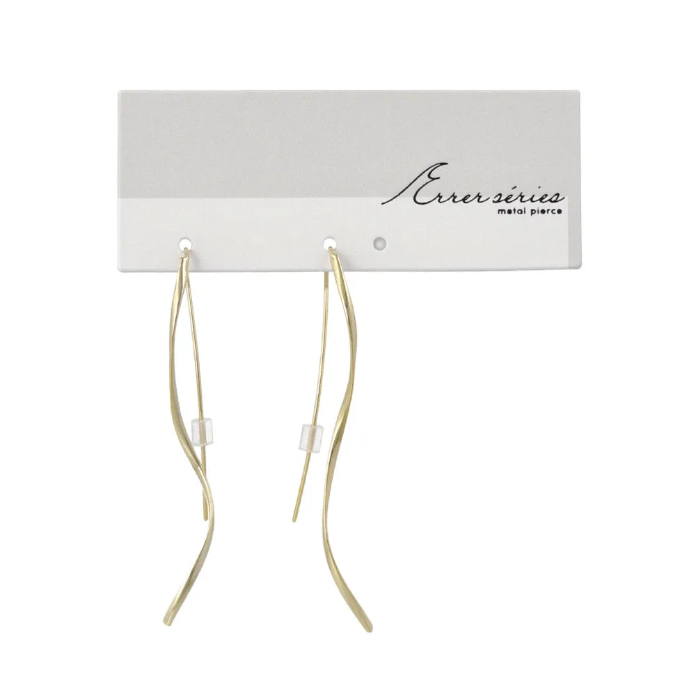 Twist Thread Through Earrings
