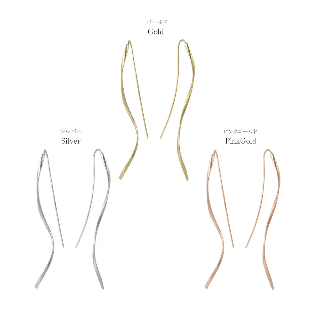 Twist Thread Through Earrings