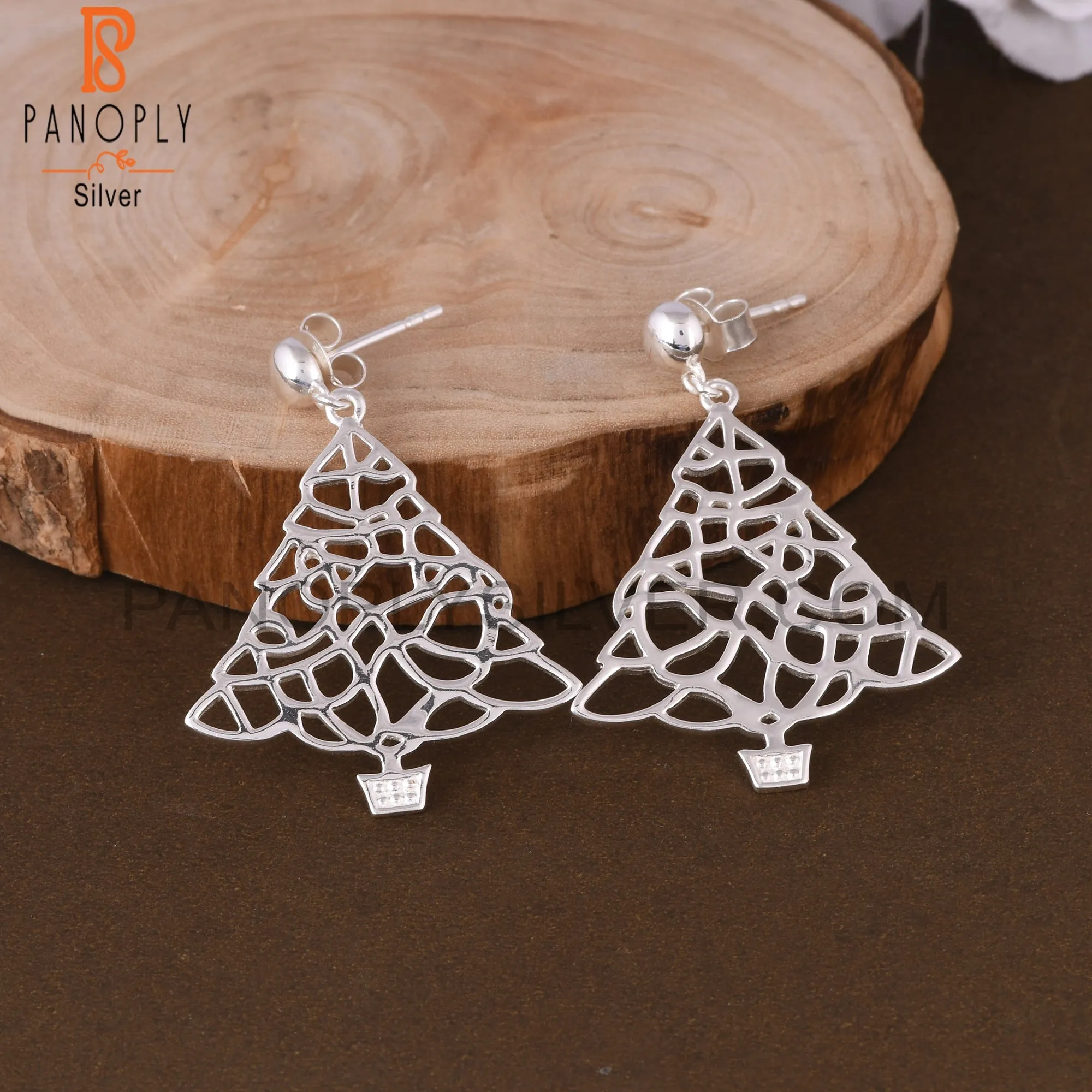 Unique 925 Sterling Silver Party Wear Earrings
