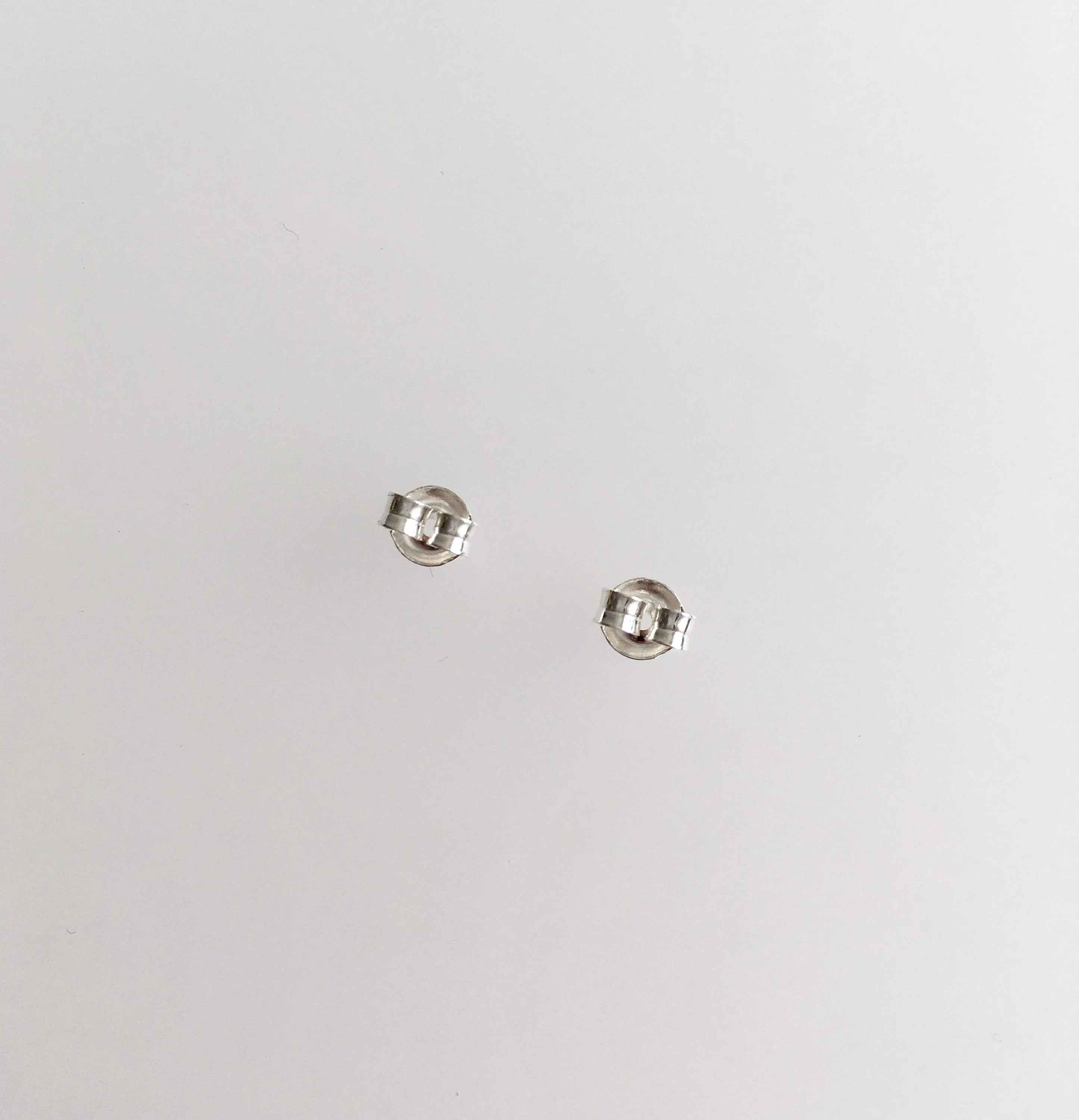 Unique hoop earring,3D earrings,Silver hoop earrings, minimalist geometric earrings