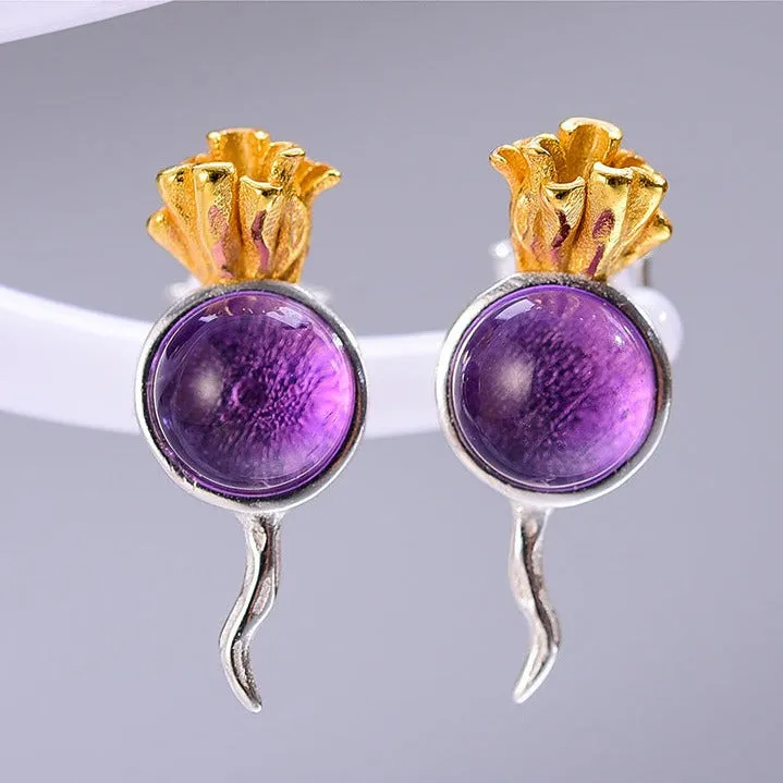 Unique Radish Stud Earrings