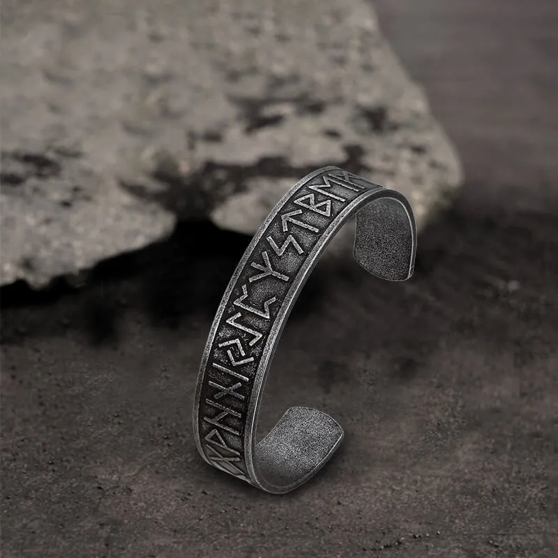 Viking Symbol Stainless Steel Cuff Bracelet