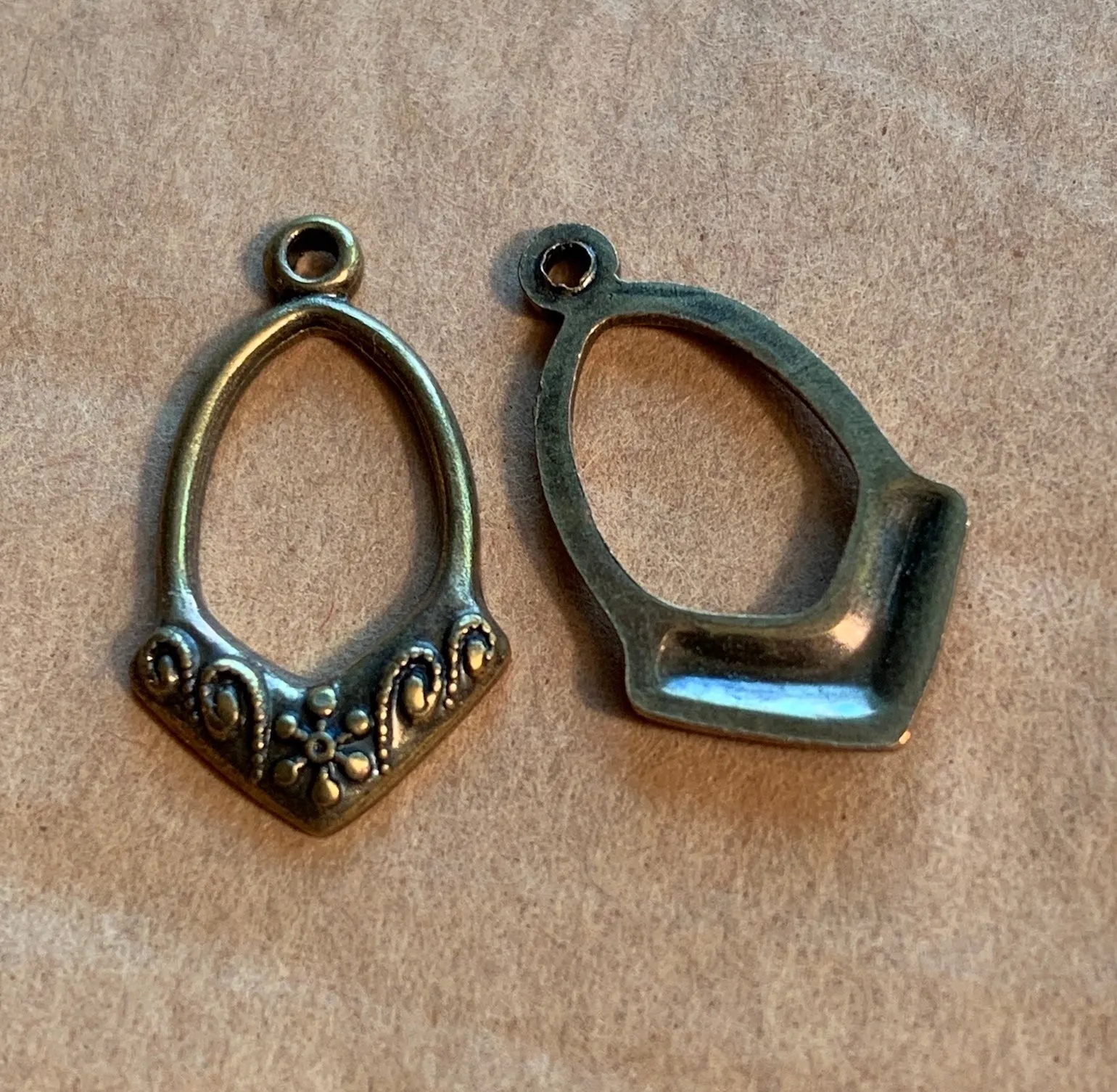 Vintage Brass Cast Charms