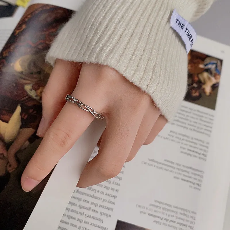 Wholesale Copper Simple Straight Line Ring JDC-RS-FanQ008