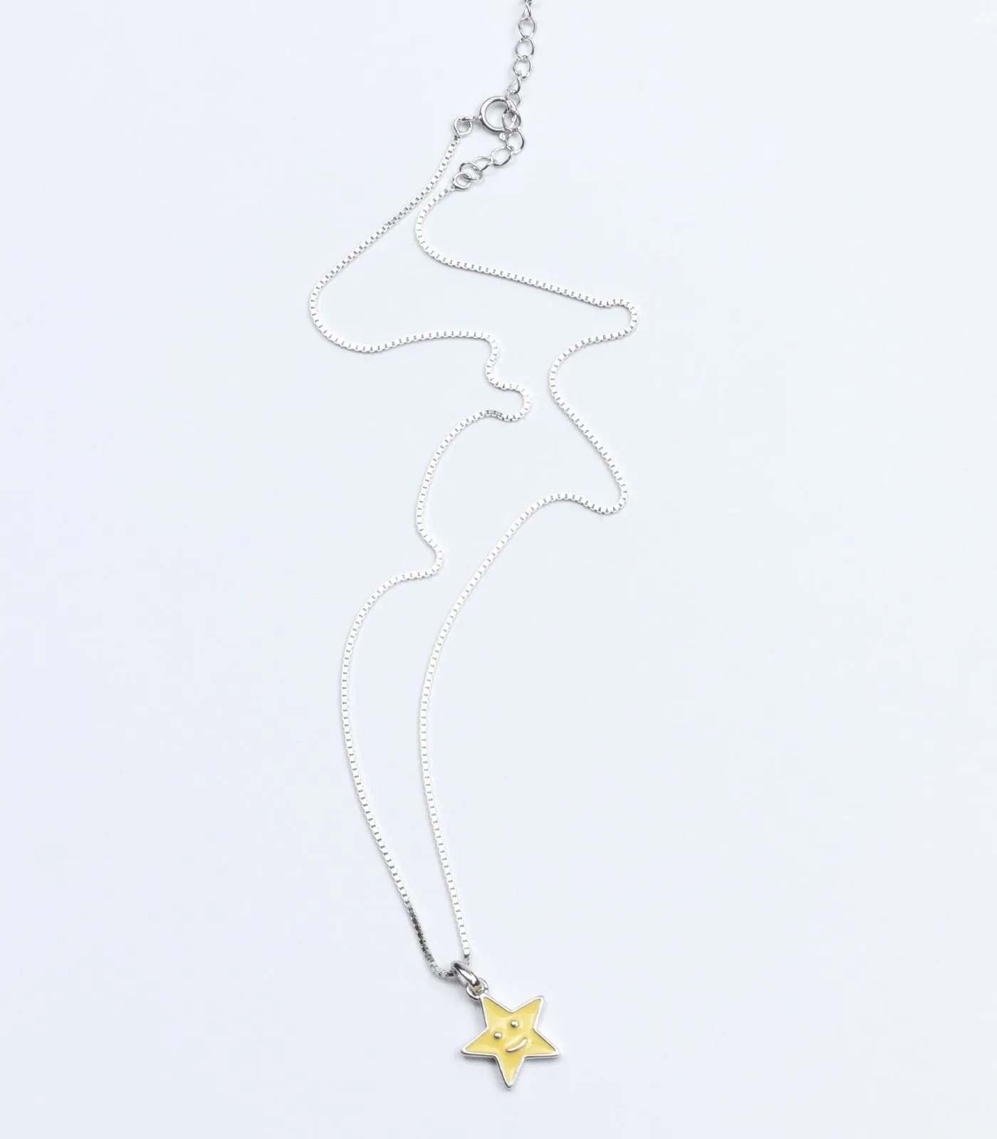 Yellow Star Necklace (Silver)